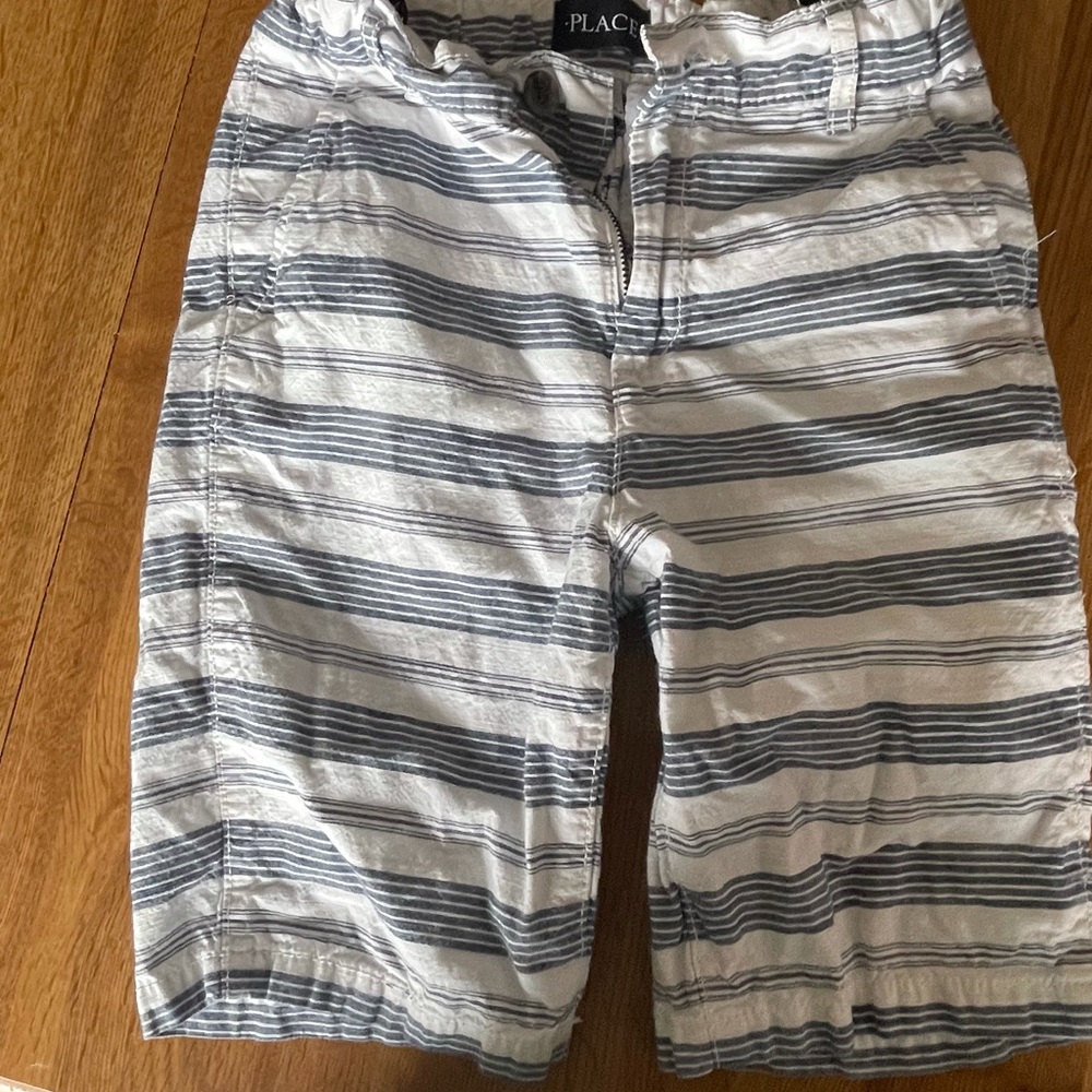 Children’s place white and blue stripe shirts